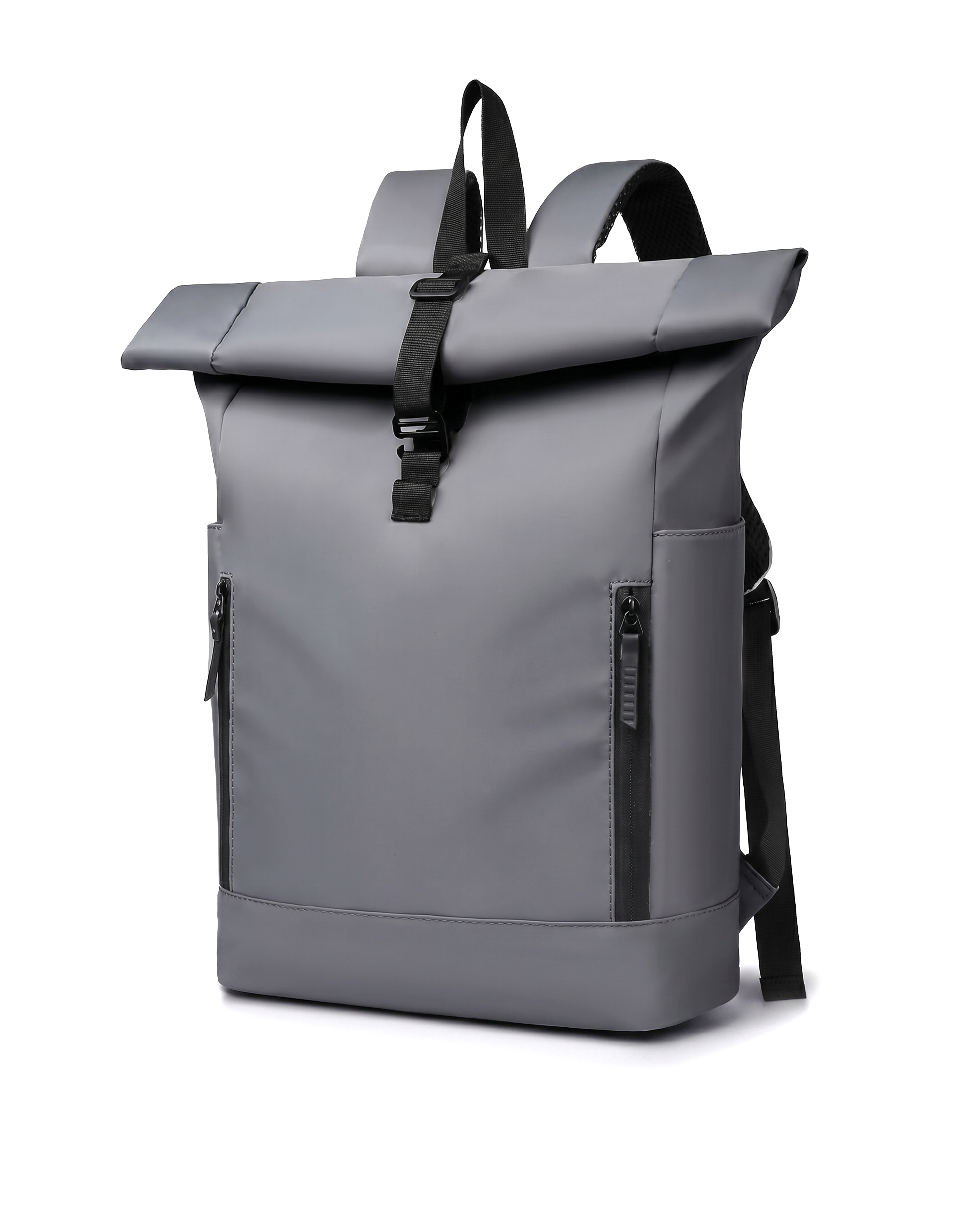"Daily" Rolltop Rucksack in Grau