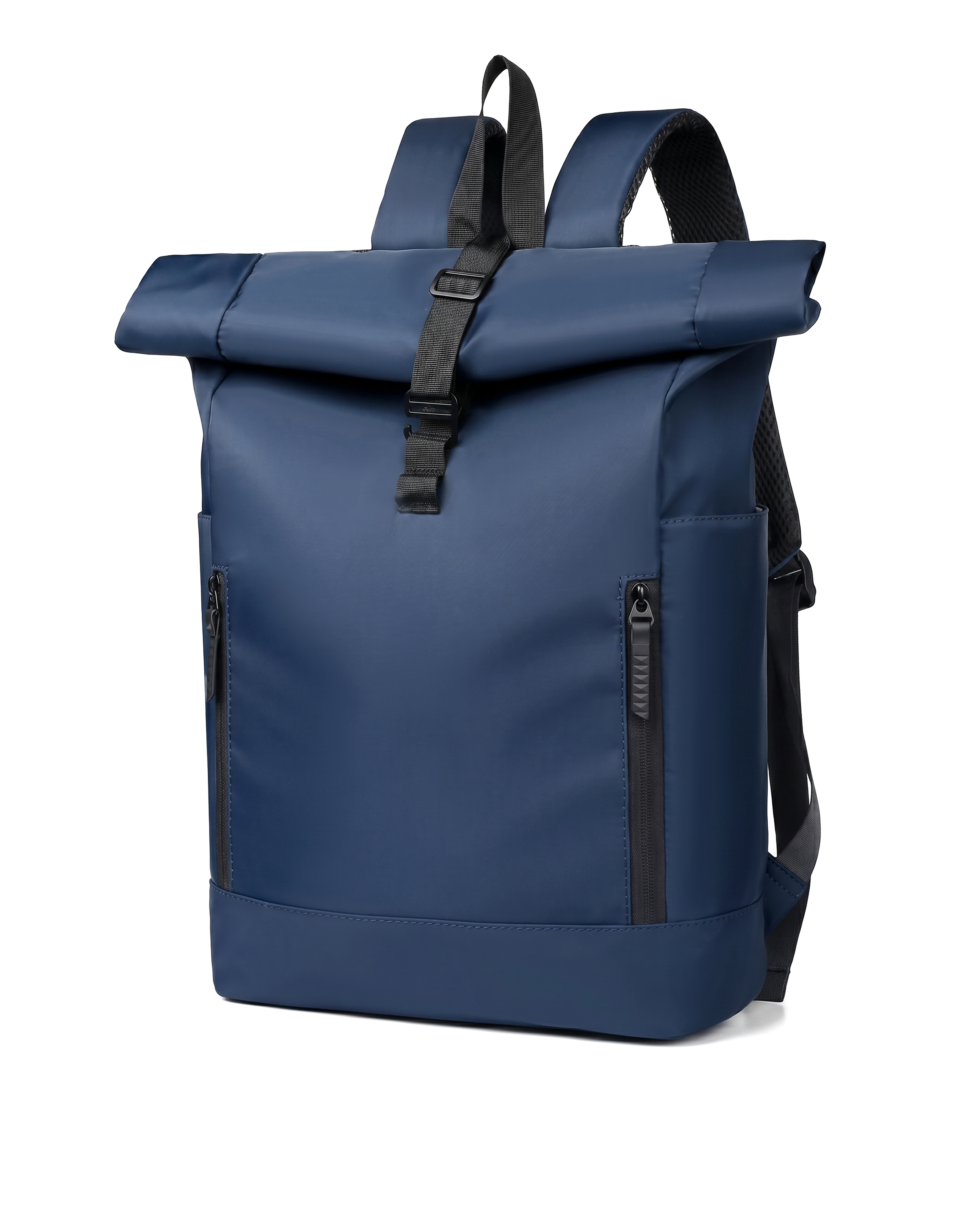 "Daily" Rolltop Rucksack in Petrolblau